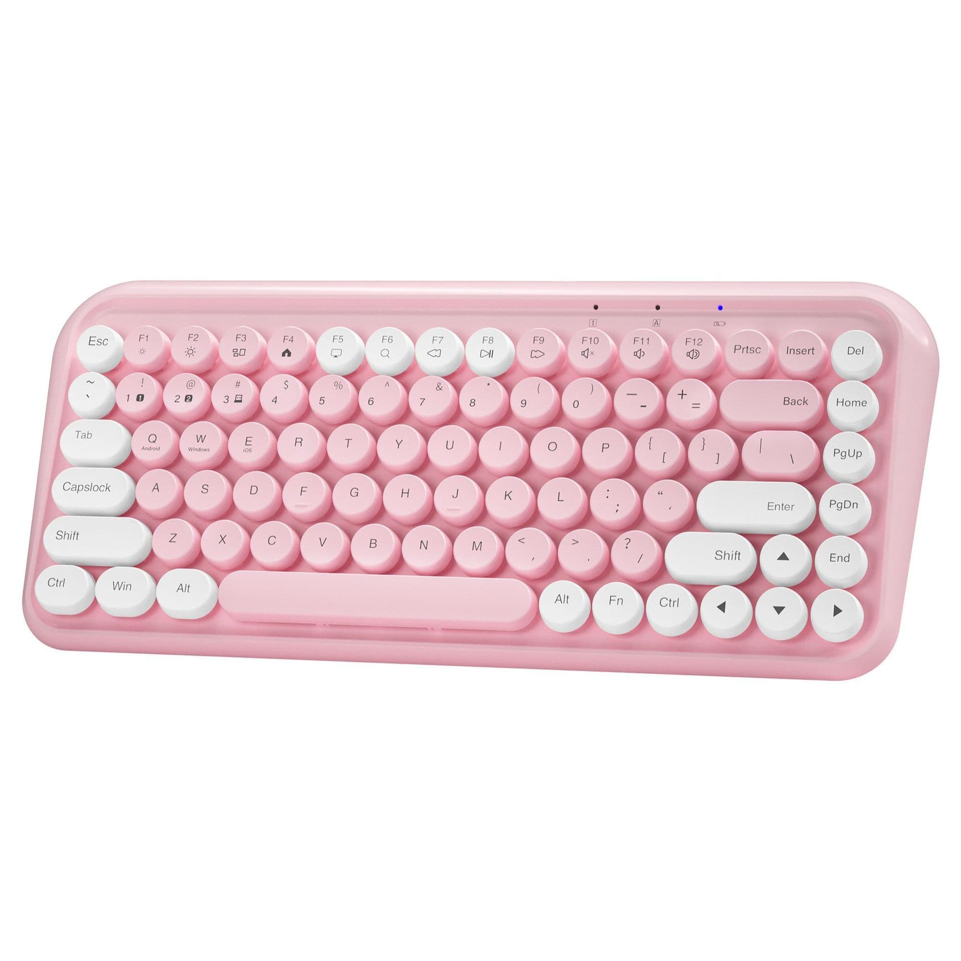 Teclado Inalámbrico Bluetooth 75% — Silencioso, 84 Teclas, Dual-Mode